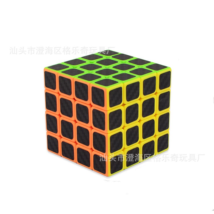 Unpackaged Geleqi 2345 Rubik'S Cube Carbon Fiber Sticker Competition Special Beginner Decompression Educational Toy - Image 4